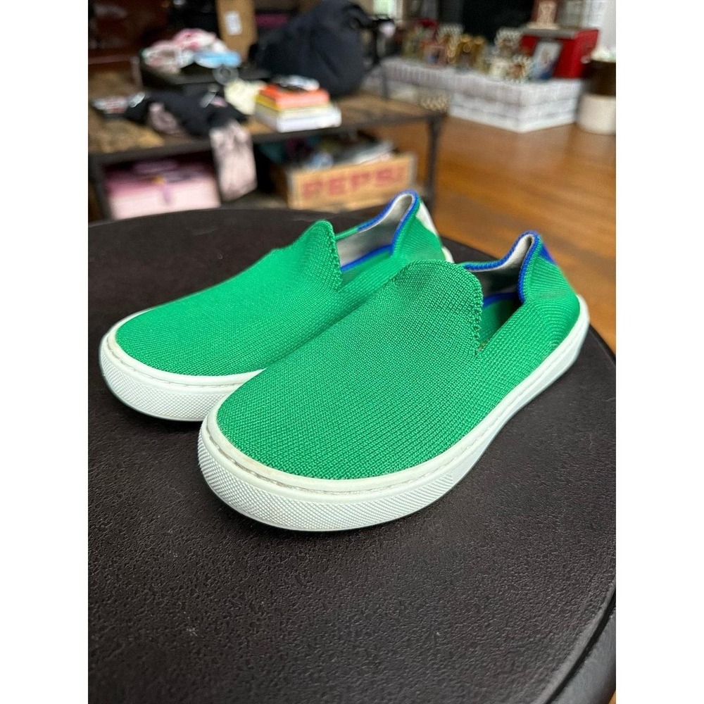 Rothy girls green slip-on shoes size 12